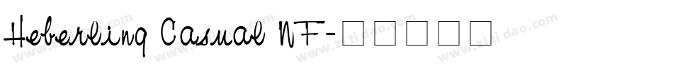Heberling Casual NF字体转换